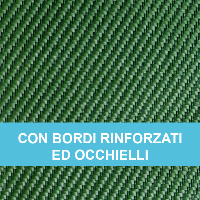 RETE 95% OMBREGGIANTE CON BORDI RINFORZATI ED OCCHIELLI