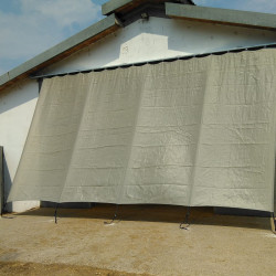 RETE  95%  SABBIA OMBREGGIANTE CON BORDI RINFORZATI ED OCCHIELLI