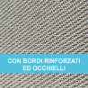 RETE  95%  SABBIA OMBREGGIANTE CON BORDI RINFORZATI ED OCCHIELLI